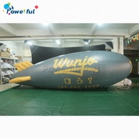 Dirigible Inflable, Globo de Helio Grande con Logotipo Personalizado Impreso, Publicidad Gigante, Cielo Volador, Cohete Globo