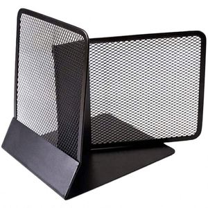 Juego de 2 sujetalibros de malla metálica modernos de la mejor calidad, organizador de escritorio para libros - Product Image 3
