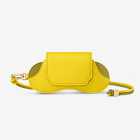 Étui à lunettes en cuir véritable fait main Mount Yanzhi, étui rectangulaire pour lunettes de soleil, logo personnalisé, cordon souple