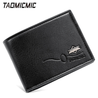 TAOMICMIC Grosir Dompet Pria Ultra Tipis Kasual dengan Ruang Besar untuk Uang Kertas, Resleting Dalam, Multi-slot, Lintas Negara
