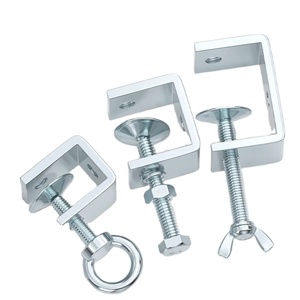 304 Stainless Steel Adjustable C <b>Clamp</b> OEM Multi Style Beam Fastening <b>Clip</b> Eye Ring Wing Nut Anti-Corrosion Lifting Hardware - Product Image 2