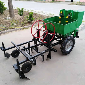 Planteuse de pommes de terre automatique à 2 rangs, cadre métallique vert, machine agricole pour la plantation - Product Image 5