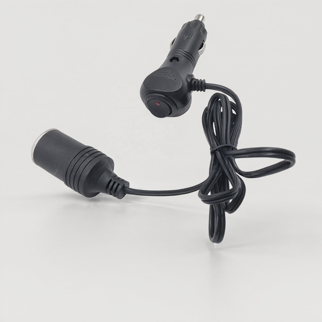 US Standard NEMA Flat Plug 5-15P to 5-15R Tail with 308 Switch 16AWG Extension AC Power Cord Power cord