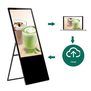 Biển Quảng Cáo Năng Lượng Pin Di Động Trong Nhà 43 49 55 Inch Màn Hình Cảm Ứng Di Động Áp Phích Kỹ Thuật Số Lcd - Product Image 3