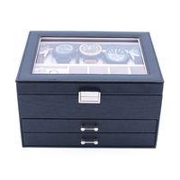 Boîte de rangement pour bijoux en velours et cuir PU avec serrure, pour boucles d'oreilles, bagues et colliers, vente en gros RTS