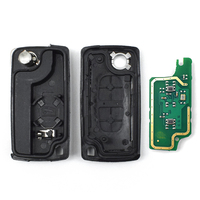 2 Buttons Black CIT Smart Key 433mhz 7961Chip Auto Replacement Blank Blade Remote Key with groove Vehicle Key