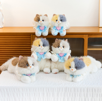 Sac à dos en peluche chat réaliste, jouet en peluche personnalisé, cadeau mignon pour fille