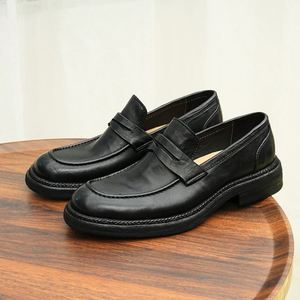 Customized Men's Stylish Breathable Waterproof <b>Height</b> <b>Increasing</b> Party Casual Genuine Leather Sole Oxford Office <b>Shoes</b> - Product Image 1