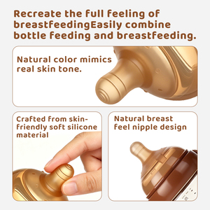 Biberón de PPSU para Bebés de 160 ml (5 oz), Cuello Ancho, Anti-Cólicos, Tetina de Silicona Similar a la de la Piel <span class=keywords><strong>Materna</strong></span>, Biberón para Recién Nacidos, Libre de BPA - Product Image 4