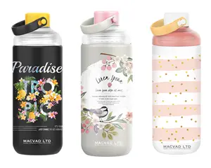 Free Sample 600ml Elegant Creative Design Multiple Colors Easy Clean BPA Free PP Gym Drinking Bottle