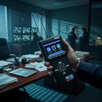 Détecteur anti-espionnage avancé alimenté par l'IA pour signaux sans fil 4G 5G Wifi GPS RF et localisateur de micros espions