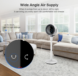 <span class=keywords><strong>Ventilador</strong></span> de <span class=keywords><strong>Torre</strong></span> Multifunción con Viento Fresco, 360 °   Rotación, Control Remoto, Luz LED, Temporizador de Sueño de 12 Horas y Circulación de Aire Silenciosa - Product Image 2