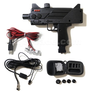 Pistolet <span class=keywords><strong>de</strong></span> <span class=keywords><strong>jeu</strong></span> d'arcade modifié en pistolet à lumière USB avec 4 capteurs LED pour <span class=keywords><strong>jeu</strong></span> <span class=keywords><strong>de</strong></span> tir sur PC avec effets <span class=keywords><strong>de</strong></span> choc et <span class=keywords><strong>de</strong></span> recul - Product Image 4