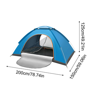 Wandern Reisen 2 Personen Double Layer Camouflage Oxford Wasserdichte wind dichte Markisen familie Drei-Jahreszeiten-Pop-up-Zelt tragen - Product Image 2