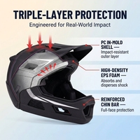 Casque de vélo léger et détachable pour enfants, intégral, en EPS, pour VTT, descente, vélo d'équilibre et trottinette, avec des matériaux plus sûrs
