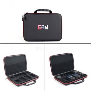 Custom Hard Shell EVA Carrying Case Tool Bag Wireless Interphone <b>Storage</b> Case Waterproof Leather Walkie Talkie Pouch Bag Case - Product Image 1