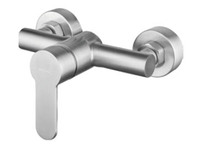 Robinet de douche et de bain mural moderne en acier inoxydable 304 brossé à poignée unique pour cuisine et salle de bain