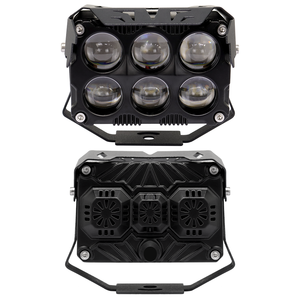 Ventes Flash : Phares LED Moto 6 Lentilles 120W Blanc Jaune IP67 Étanche, Feux de Brouillard de Remplacement pour Motos et Jeeps - Product Image 2