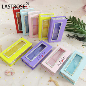 Rỗng Rhinestone Lông Mi Hộp Bao Bì Trường Hợp Với Khay Màu Hồng Lash Hộp Với Kim Cương Mắt Lông Mi Hộp - Product Image 6