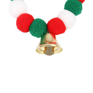 Homeplanet Bestseller Huisdier Kerstkat Hond Haarbal Kraag Opknoping Decoratie Elastische Pet Kerst Bell Accessoires Schattige Kat Halsband - Product Image 5