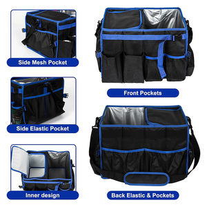 Carrito de parrilla grande con bolsa de refrigeración, bolsa de accesorios para barbacoa, cesta de Picnic con toallero de papel y bolsillo para condimentos - Product Image 3