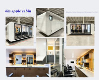 Apple Cabin Mobile Barber Shop Prefab Salon Pod Curved Capsule House for Hair Studio and Beauty Business Startup