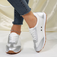 Chaussures de sport décontractées classiques quatre saisons pour femmes douces confortables tout l'extérieur avec vent à lacets semelle intérieure en maille d'entraînement allemande et en PU