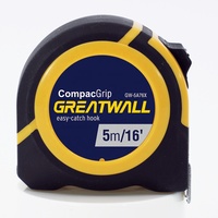 Boîtier compact de haute qualité 3m/5m/7.5m ruban à mesurer en caoutchouc avec logo personnalisé ruban à mesurer métrique rétractable