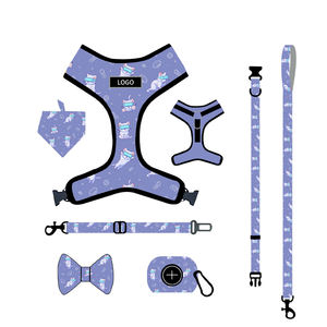 OEM kustom desainer kucing peliharaan <span class=keywords><strong>Harness</strong></span> luar ruangan berjalan kalung anjing dapat disesuaikan dan tali Fashion kustom anjing kucing <span class=keywords><strong>Harness</strong></span> Set - Product Image 3