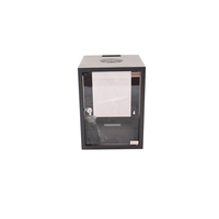 Porte en verre de 10 "9U MINI support mural de réseau d'armoire de serveur
