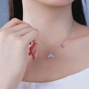 Nouvelle Collection Dylam Été – Collier Pendentif Queue de Sirène et Étoile de Mer en Argent S925 Plaqué Or avec Zirconia 5A – Bijoux Tendance - Product Image 4