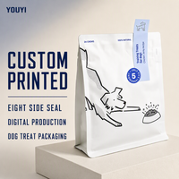 YOUYI Sac à croquettes pour chien anti-perforation avec fenêtre transparente, pochette verticale pour aliments secs, logo personnalisé, usine OEM