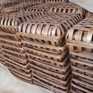 Set di 3 Cesti/Vassoi in Trucioli di Legno per Conservazione e Essiccazione del Tabacco, Produzione Industriale - Product Image 2