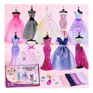 TOYSRUNNER Fashion Designer <b>Kit</b> Unisex Teens Educational <b>Sewing</b> Craft Mannequin Plastic Fabric Templates Tutorial Video - Product Image 1