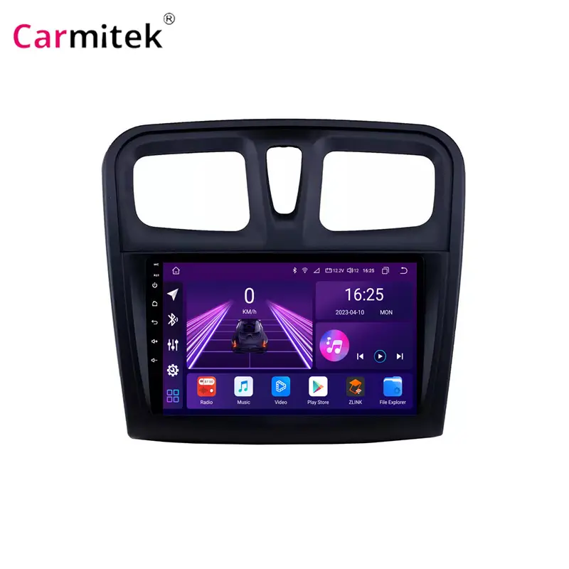 Pemutar Video Multimedia Radio mobil Android 10, untuk Renault sandero/simbol 2014-2017 2 Din navigasi GPS Stereo DVD carplay