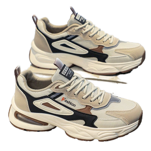 Chaussures de course décontractées pour hommes, légères, antidérapantes, à semelle épaisse, avec lacets, semelle intérieure en caoutchouc, pour le printemps - Product Image 1