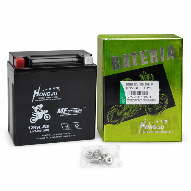 12N9L-BS 12V 9Ah Dry Charged Lead Acid Battery Maintenance Free Replacement for Motorcycle Scooter ATV