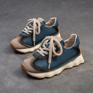 Nuevos zapatos retro hechos a mano con diseño único para mujeres de baja estatura, zapatos casuales holgados y a la moda. - Product Image 6