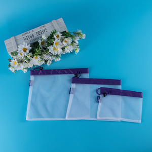 Personalizzato eco friendly riciclato riutilizzabile in poliestere rpet sacchetto della maglia per frutta e verdura, la produzione di borse set, sacchetto netto - Product Image 2