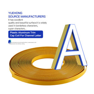 Kualitas tinggi 1 "3/4" panah tipe J Jewelite huruf Trim Cap LED lembaran aluminium dan ABS 1 inci 45 <span class=keywords><strong>M</strong></span>/roll - Product Image 2