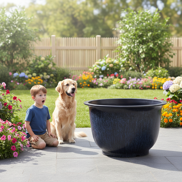 Wholesale Garden Pots & Planters Set Modern Large Outdoor Plastic Flower Pots for Patio Balcony Bonsai Pot Container