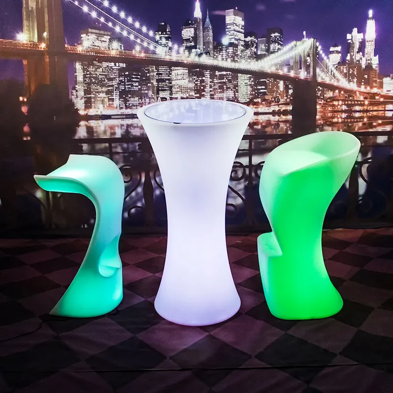 Led Bar Table And Stool Spanish Beach Wholesale Outdoor Home