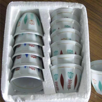 Usine de gros tasses à café vierges Logo personnalisé 12 pièces ensemble de tasses à thé en céramique 90ml tasses à café arabes en porcelaine
