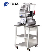 Máquina de Bordar Computarizada Automática Fuja de 1 Cabezal y 12 Agujas para Uso Doméstico, para Gorras, Camisetas y Chaquetas