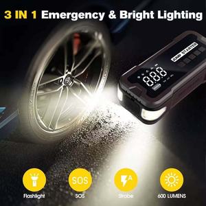 Démarreur Autonome Portable 12V 4-en-1 avec Compresseur d'Air, Banque d'Alimentation et Pompe à Air <span class=keywords><strong>pour</strong></span> Voiture - Product Image 6