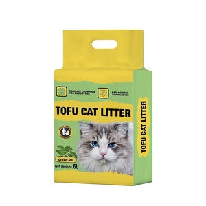Litière pour chat en tofu jetable de qualité supérieure - Faible poussière et agglomération rapide - Product Image 1