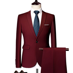 IStapromo Gifts – Nouvel ensemble décontracté pour homme, style britannique, veste de costume unie, ensemble deux pièces tendance pour jeunes hommes - Product Image 3