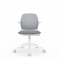 Chaise de bureau ergonomique moderne du fabricant - Chaise de travail pivotante réglable avec dossier en maille, mobilier pour la maison, le bureau et les salles de conférence