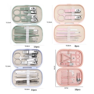 Gift Manicure <b>Set</b> 8pcs 14pcs 18pcs <b>Set</b> <b>Nail</b> Clipper Scissors Metal Personal Care Tools Travel Portable Manicure <b>Set</b> - Product Image 5