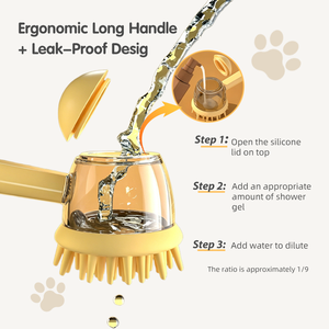 Spazzola in Silicone EversoulPet <span class=keywords><strong>per</strong></span> Shampoo e Bagno <span class=keywords><strong>per</strong></span> Animali Domestici con Dispenser di Sapone, Scrubber Morbido <span class=keywords><strong>per</strong></span> Massaggio <span class=keywords><strong>per</strong></span> Cani e <span class=keywords><strong>Gatti</strong></span> - Product Image 4